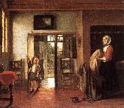 HOOCH, Pieter de The Bedroom sg oil painting